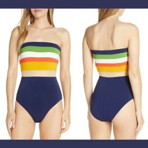 🌅 ROBIN PICCONE 🌅 'Casey' Colorblock Striped One Piece Swimsuit - [size 4]